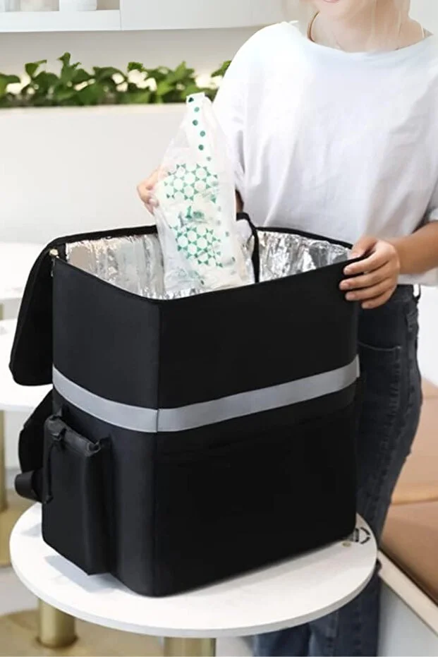 Profesyonel Kamp Için Soğutucu Termal Sırt Çantası - Reflektörlü Yemek Taşıma Sırt Çantası